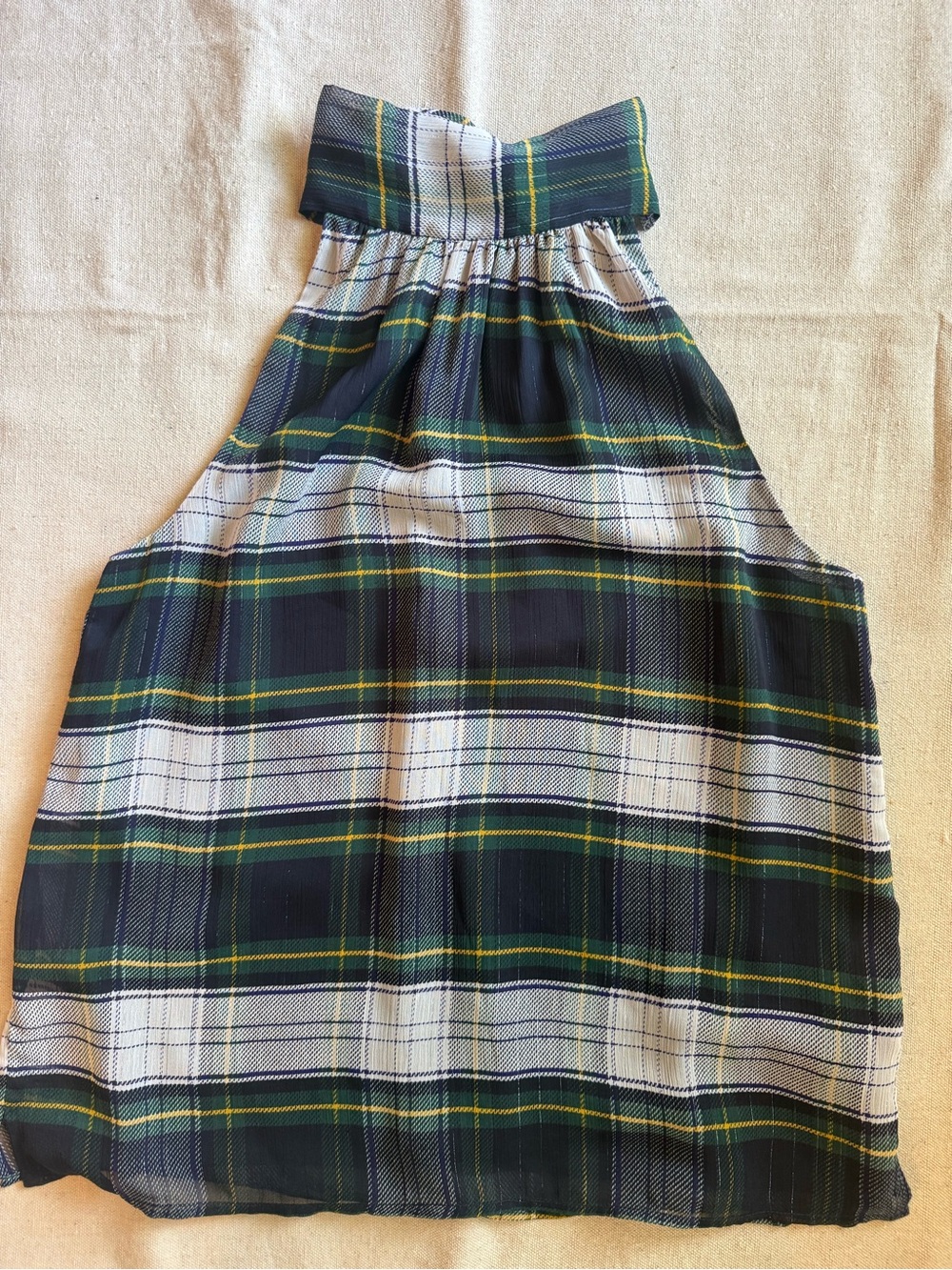 J. Crew Plaid Halter Top